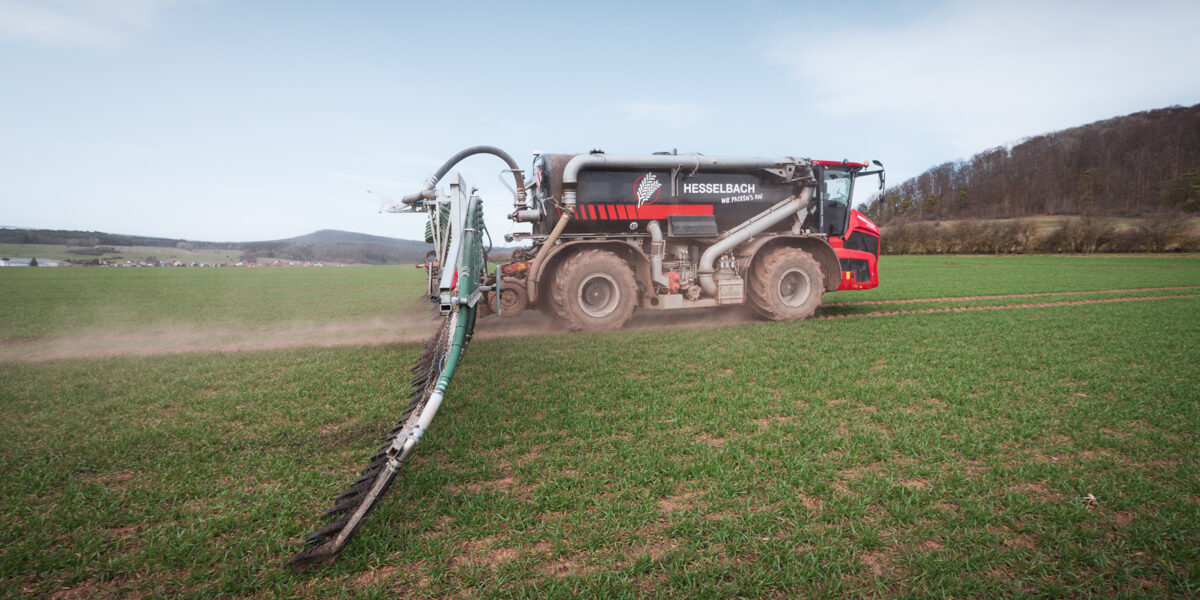 Holmer mit Schleppschlauch